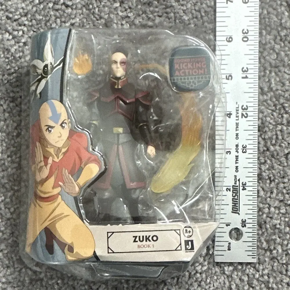 Jazwares Avatar: The Last Airbender Zuko Action Figure Kicking + Fire FX